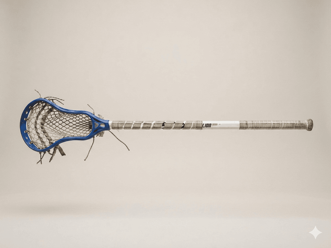 Lacrosse stick before LaxSkins wrap